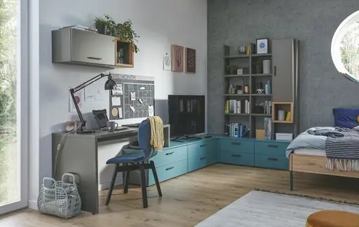 Kommoden-Regalkombination